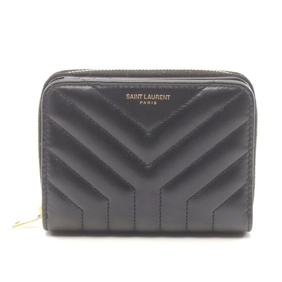 Yves Saint Laurent JOAN Leather Wallet Black - Picture 1 of 6